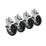 Kit 4 roulettes dont 2 avec freins | AC-830280 | TRUE