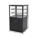 Comptoir Neutre 60 Cm / 2 Niveaux / Noir - Série INTEGRA BASE | IN6050110NB | SAYL