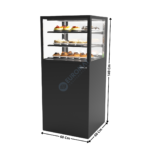 Comptoir Réfrigéré 60 Cm / 2 Niveaux / Noir - Série INTEGRA BASE | IN6050140B | SAYL