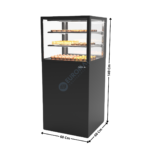 Comptoir Réfrigéré avec Humidificateur 60 Cm / 2 Niveaux / Noir - Série INTEGRA BASE | IN6050140BH | SAYL