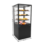 Comptoir Réfrigéré 60 Cm / 2 Niveaux / Noir - Série INTEGRA BASE | IN6080140B | SAYL