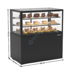 Comptoir Réfrigéré 100 Cm / 2 Niveaux / Noir - Série INTEGRA BASE | IN10050110B | SAYL