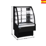 Vitrine réfrigérée 95 cm - Vitre Bombé / Série INSIGNIA | VV69C | DOCRILUC