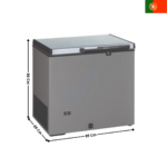 Congélateur Coffre 211 Litres - Coloris Inox | CHI220T | TENSAI