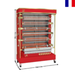 Rôtissoire électrique 30/36 Volailles "Rouge" - Série OLYMPIA | 13756OLE+RALR | ROTISOL