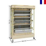 Rôtissoire gaz 30/36 Volailles "Crème" - Série OLYMPIA | 13756OLG+RALC | ROTISOL