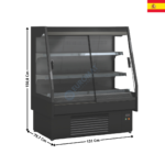 Vitrine réfrigérée 131 cm - Portes Coulissantes / Série MAPLE | SVG112M1 | DOCRILUC
