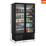 Vitrine Murale Positive 2 Portes Battantes 1010 Litres - Série INGENIOUS | EFI2RM1 | DOCRILUC