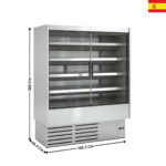Vitrine murale inox 162,3cm / 668 L. / Spécial Fruits de Mer - Gamme CEDAR DG0 | DG015IM1FRM | DOCRILUC
