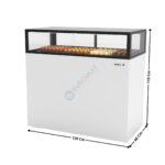 Comptoir Réfrigéré avec Humidificateur 120 Cm / 1 Niveau / Blanc - Série INTEGRA BASE | IN12020115H | SAYL