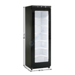 Armoire Congélateur 400 L.  / Compact - Noir | KGN400B | HOREKUS