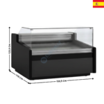 Vitrine réfrigérée 150,5cm - JUNIPER 1100  | VE1015RCTF | DOCRILUC