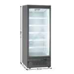 Armoire Positive 560 L. - Gamme Supermarché - Gris | KMR75PG | HOREKUS