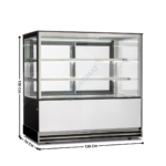 Vitrine de comptoir 120cm réfrigérée panoramique 555 L. | KDELUXE122 | HOREKUS