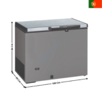 Congélateur Coffre 278 Litres - Coloris Inox | CHI290T | TENSAI