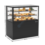 Comptoir Réfrigéré avec Humidificateur 100 Cm / 2 Niveaux / Noir - Série INTEGRA BASE | IN10050110B | SAYL