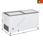Congélateur à Couvercle Coulissant 470 Litres | ICE500GTO | TENSAI