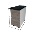 Meuble Neutre 80 Cm avec Tiroir - Granit Noir  | THKT88S | SKYRAINBOW