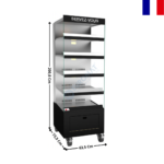 Vitrine Chaude Ventilée Libre-Service 63,5Cm / 5 Niveaux - Inc. Bandeau "Servez-Vous" | 6VCV5LS | ROTISOL
