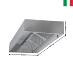 Hotte statique L. 2000 - Profondeur 900 Série CUBIQUE | DLHC920S | DYNASTEEL