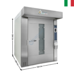 Four Rotatif 80 x 100 - 99 Programmes - FORNO ROTOR Series | FBP80X100 | MF ITALY