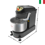 Pétrin 30 Kg. - Cuve & Tête fixe / Mécanique / Noire - HYDROMIX Series | HYDROMIX | MF ITALY