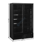 Armoire Négative 1006 L. - Gamme Supermarché - Noire | ATOMMAXIF2DBB | TEFCOLD