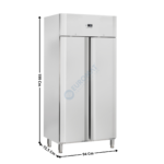Armoire positive GN1/1 500 L. - 2 portes pleines | QR58 | COOL HEAD