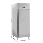 Armoire négative 800 L. "Spécial Crèmes Glacées" / 54 Bacs - 1 porte pleine | GE800BT | COOL HEAD