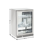 Arrière de bar inox - 1 porte vitrée battante 130 L. | BBX185 | COOL HEAD