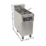 Friteuse 1 x 22 Litres élec avec Contrôle Electronique " 17 kW " - Premium Series | XMARTRC117 | MIRROR