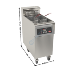 Friteuse 1 x 22 Litres élec avec Contrôle Electronique + Minuteur " 22 kW " - Premium Series | XMARTRCP122 | MIRROR