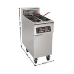Friteuse 2 x 11 Litres élec avec Contrôle Electronique + Minuteur " 22 kW " - Premium Series | XMARTRC3T222 | MIRROR