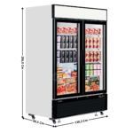 Armoire Négative 1108 L. Noir/Blanc - Spéciale Crèmes Glacées - Gamme SUPERETTE | LGF5000 | TEFCOLD