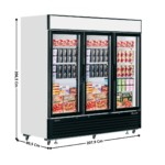 Armoire Négative 2050 L. Noir/Blanc - Spéciale Crèmes Glacées - Gamme SUPERETTE | LGF7500 | TEFCOLD