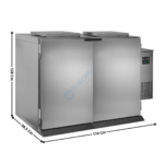 Refroidisseur de déchets double / Spécial Conteneur | WBC480 | TEFCOLD