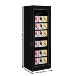Armoire Négative 400 L. Noir - Ventilé - Gamme STD | UF400VGB | TEFCOLD