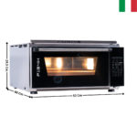 Four à Pizza Electrique 1 Pizza - 509°C - Série EASY PIZZA EVOLUTION | P134H509E | EFFEUNO