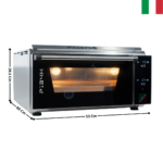 Four à Pizza Electrique 1 Pizza - 509°C - Série EASY PIZZA PRO | P134H509 | EFFEUNO