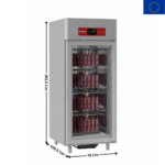 Armoire de Maturation "Dry Aging" pour Charcuterie & Salaisons 850 Lit.  - 1 porte vitré | AL4SFGS | DIAMOND