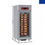 Armoire de Fermentation "Fermenting Aging" pour Fromage 850 Lit.  - 1 porte vitrée | AL4SFGF | DIAMOND