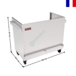 Meuble Support pour Vitrine Bain-Marie "VBME3X" sur Roulettes | MBM3X | DIAMOND