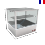 Vitrine Chauffante Panoramique Bain-Marie 2 x GN 1/1 | VBME2X | DIAMOND