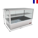 Vitrine Chauffante Panoramique Bain-Marie 3 x GN 1/1 | VBME3X | DIAMOND