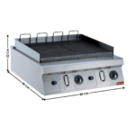 Grillade Gaz Haute Puissance HIGHT POWER - Modèle Double – Gamme 900 | G22GPLP2HP | DIAMOND