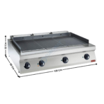 Grillade Electrique Haute Puissance HIGHT POWER - Modèle Double – Gamme 900 | E22GPLP3HP | DIAMOND