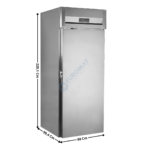 Armoire positive - 1005 L. / Spécial chariot / 1 Porte | RIC880X1 | TEFCOLD