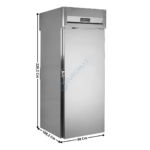 Armoire positive - 1089 L. / Spécial chariot / 2 Portes - Traversantes | RTC880X1 | TEFCOLD