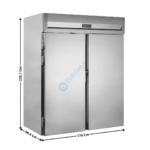 Armoire positive - 1918 L. / Spécial chariot / 2 Portes | RIC1760X1 | TEFCOLD