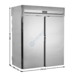 Armoire positive - 2070 L. / Spécial chariot / 4 Portes - Traversantes | RTC1760X1 | TEFCOLD